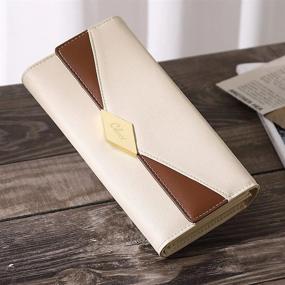 img 2 attached to Soft Leather Trifold Women'S Wallet With Multi-Card Organizer And Designer Clutch By CLUCI