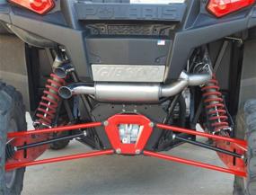 img 3 attached to Gibson Performance Exhaust 98013 Polaris UTV Dual Exhaust - T304 Stainless with USFS Approved Spark Arrestor and Muffler