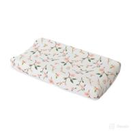 🌸 red rover kid muslin changing pad cover - 100% cotton - machine washable - standard size - lightweight & breathable - unisex (peach blossom) logo