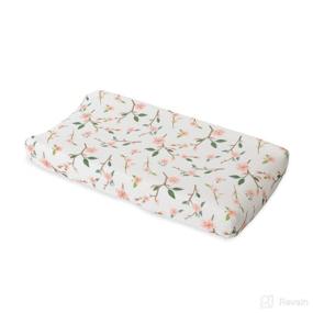 img 4 attached to 🌸 Red Rover Kid Muslin Changing Pad Cover - 100% Cotton - Machine Washable - Standard Size - Lightweight & Breathable - Unisex (Peach Blossom)