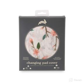 img 2 attached to 🌸 Red Rover Kid Muslin Changing Pad Cover - 100% Cotton - Machine Washable - Standard Size - Lightweight & Breathable - Unisex (Peach Blossom)