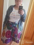 img 1 attached to Stylish And Colorful African Print Skirt For Casual And Traditional Wear: SHENBOLEN Women'S Dashiki Skirt review by James Jones