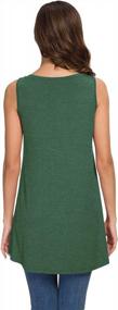 img 1 attached to Women'S Summer Sleeveless V-Neck T-Shirt Tunic Top - AWULIFFAN Blouse Shirt