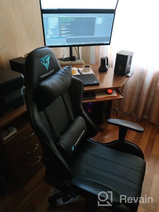 img 1 attached to Computer chair Everprof Lotus S6 gaming, upholstery: imitation leather, color: black/white review by Gabriela Domagalska ᠌
