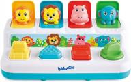 kidoozie pop up activity toy для малышей от 12 месяцев и старше - учим цвета, цифры, названия животных и звуки логотип