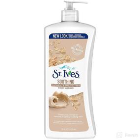 img 2 attached to 🧴 St. Ives Soothing Oatmeal Shea Butter Body Lotion - 21 fl oz (621 ml) - Ultimate Skincare Solution