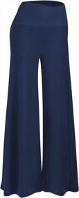 img 4 attached to Women'S High Waist Palazzo Pants - Stretchy Wide Leg, Comfy & Casual By Arolina