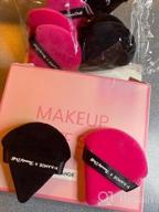 img 1 attached to Effortlessly Flawless: MAANGE 12-Piece Triangle Powder Puff Set For Seamless Makeup Application And Contouring review by Juan Mcallen