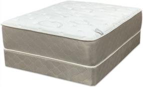 img 1 attached to Queen-Size 14-Inch Firm Double-Sided Innerspring Mattress With Tight Top And Low Profile Metal Box Spring/Foundation Set By Greaton