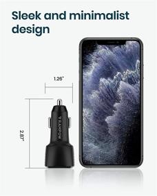 img 1 attached to 🚗 Fast Car Charger - RAMPOW 39W/6A Dual USB Fast Car Charging Adapter | Quick Charge 3.0 | Cigarette Lighter USB Charger for Samsung Galaxy S22/S21/20/S10/S10e, iPhone 13/12/11/11 Pro, iPad Pro, Android - Black