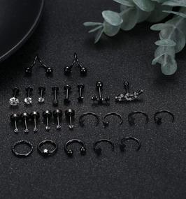 img 3 attached to Stainless Steel Drperfect Cartilage Earrings for Women - Stylish Piercing Jewelry and Body Jewelry