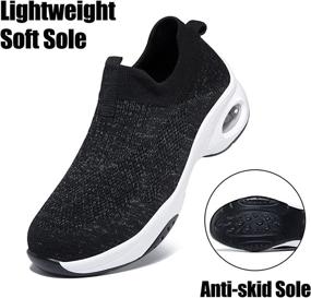 img 2 attached to Nuofado Reflective Breathable Sneakers Hypersoft Women's Shoes via Athletic