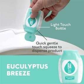 img 3 attached to Pack of 3 B4 Toilet Drops - 🚽 Eucalyptus Breeze Scented Toilet and Bathroom Deodorizer (2 oz Bottle)