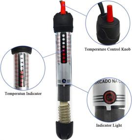 img 3 attached to 🐠 BNZAQ Submersible Aquarium Heater - Adjustable Temperature Thermostat, 25W/50W/100W/150W/200W/300W