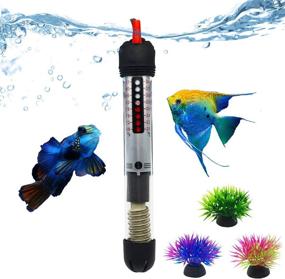 img 4 attached to 🐠 BNZAQ Submersible Aquarium Heater - Adjustable Temperature Thermostat, 25W/50W/100W/150W/200W/300W