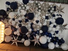 img 5 attached to 12-дюймовые полночно-синие латексные шары для детских праздников, свадеб и дней рождения - упаковка из 100 штук