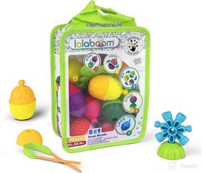 img 4 attached to 🧩 Lalaboom 28 Piece Pop Beads for Babies - Ages 10 Months to 3 Years - BL230