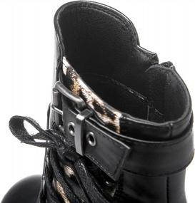 img 1 attached to Step Up Your Style Game With Globalwin'S Chunky Platform Ankle Boots For Women