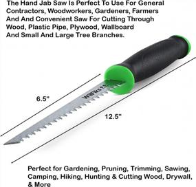 img 2 attached to WilFiks Pro Jab Saw - Versatile Hand Saw For Efficient Cutting And Trimming, With Sure-Grip Non-Slip Handle And Sharp Tip For Precision Work