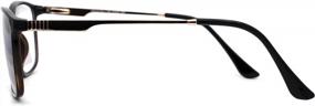 img 2 attached to Narrow Rectangular Progressive Reading Glasses With Spring Hinge For Men
