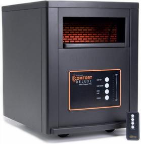 img 2 attached to AirNmore Deluxe Comfort with Copper PTC, Infrared Space Heater - 1500W, Remote Control, ETL Listed