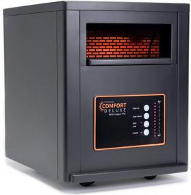 img 1 attached to AirNmore Deluxe Comfort with Copper PTC, Infrared Space Heater - 1500W, Remote Control, ETL Listed