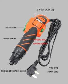 img 3 attached to MXBAOHENG 110V Torque Adjustable Electric Screwdriver Set With 1/4 Hex Interface, Handheld Power Screw Driver - 3~60Kgf.Cm