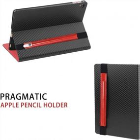 img 2 attached to Легко носите и храните свой Apple Pencil с держателем для карандашей Doormoon — красный | Совместимость с iPad 2018, Air, Pro 9,7/10,5/12,9