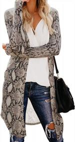 img 4 attached to Women'S Fashion 2022 Cozy Knit Open Front Long Sleeve Cardigan Sweater