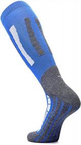 img 3 attached to High Performing Merino Wool Ski Socks For Warmth And Comfort During Winter Sports For Men, Women, And Kids