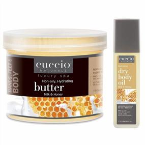 img 4 attached to Cuccio Naturale Milk And Honey Hydrating Dry Body Oil With Rich Butter Blend