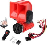 12v car air horn compact with compressor automotive relay mini nautilus super loud snail horn kit for truck car motorcycle(12v logo