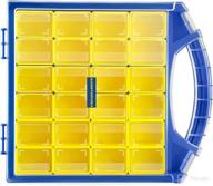 🧰 haisstronica small parts organizer (hs-t1a) with 24 removable bins - portable organizer for game token, tools, wire connectors, and screws - 12" x 10.5" x 2.2" size логотип