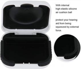 img 2 attached to Защитите свои слуховые аппараты с помощью высококачественного ящика для хранения Zyyini со встроенным шариком на воздушной подушке