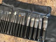 img 1 attached to Eigshow Professional Makeup Brush Set - 18Pcs Grey Brushes For Foundation, Powder, Blush & More! review by Mike Kies