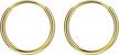 stylish and durable 316l surgical steel endless hoop earrings for women in silver, gold, rose gold, and black - available in multiple sizes! logo