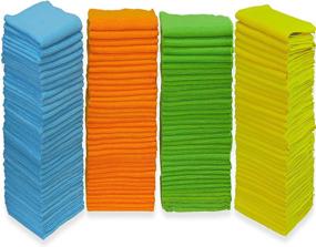 img 3 attached to 🧽 Ultimate Value: 150-Pack SimpleHouseware Microfiber Cleaning Cloths - 4 Colors