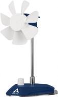 🌀 arctic breeze - usb desktop fan: flexible neck, adjustable speed, silent & portable - deep blue logo