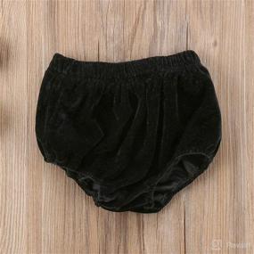 img 3 attached to 🍼 Velvet Toddler Bottoms Shorts - Solid Color Diaper Cover Panties for Infants & Babies