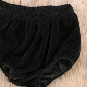 img 1 attached to 🍼 Velvet Toddler Bottoms Shorts - Solid Color Diaper Cover Panties for Infants & Babies