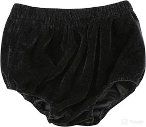 img 4 attached to 🍼 Velvet Toddler Bottoms Shorts - Solid Color Diaper Cover Panties for Infants & Babies