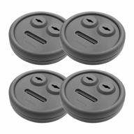 grill thermometer and probe grommet kit for weber 85037 smokey mountain cookers and other bbqs - 4-pack diy sensor port for improved temperature monitoring logo