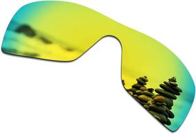 img 4 attached to SmartVLT Men'S Replacement Lenses For Oakley Batwolf OO9101 Sunglass - More Options Than Ever!