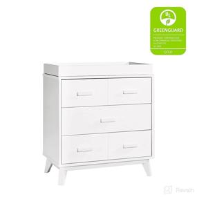 img 3 attached to 🚼 Babyletto Scoot 3-Drawer Changer Dresser in White | Greenguard Gold Certified | Removable Changing Tray