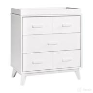 🚼 babyletto scoot 3-drawer changer dresser in white | greenguard gold certified | removable changing tray логотип