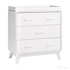 img 4 attached to 🚼 Babyletto Scoot 3-Drawer Changer Dresser in White | Greenguard Gold Certified | Removable Changing Tray