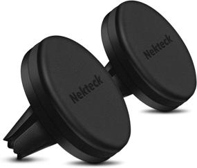 img 4 attached to 📱 2 Pack Nekteck Magnetic Car Mount Holder for iPhone X/ 8/ 7/ 6s/ 6 Plus, iPhone 5s/ 5c/ 5, Samsung Galaxy S9/ S8/ S7/ S6, Note 8, LG HTC, Pixel 2 XL and GPS Devices