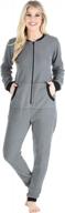women's fleece non-footed solid color onesie pajamas jumpsuit by sleepyheads logo