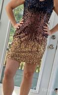 img 1 attached to PrettyGuide Women'S Sexy Deep V Neck Sequin Glitter Bodycon Stretchy Mini Party Dress review by Jennifer Schmeisser