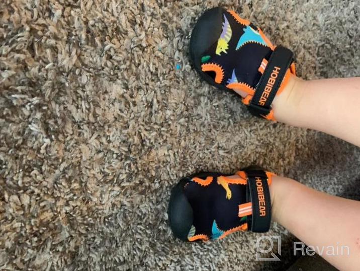 img 1 attached to Lxso Toddler Aquatic Sandals Numeric_9_Point_5 Boys' Shoes review by Mike Diaz